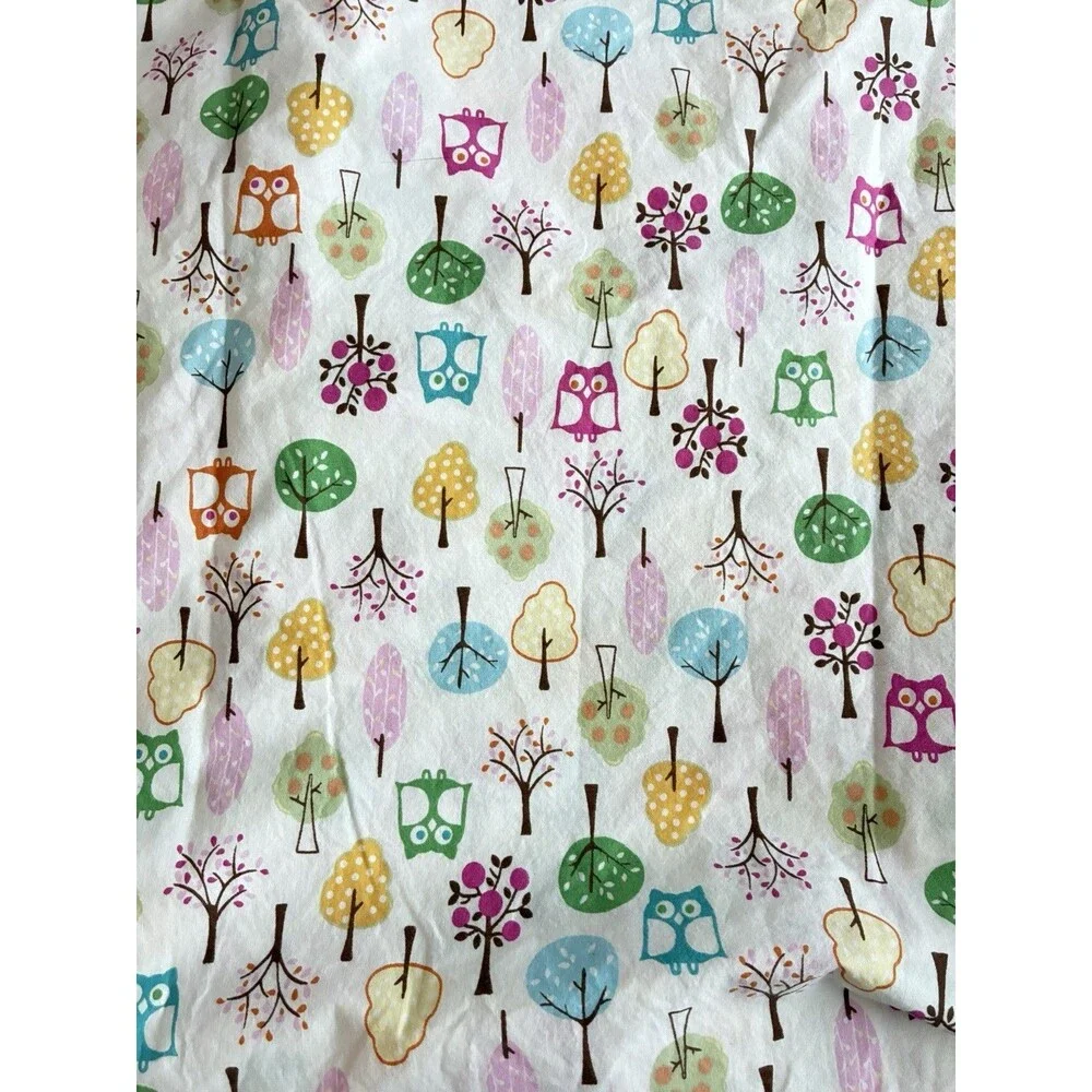 Pottery Barn Kids Brooke Owl Tree Woodland Twin 3 Pc Sheet Set Organic Cotton